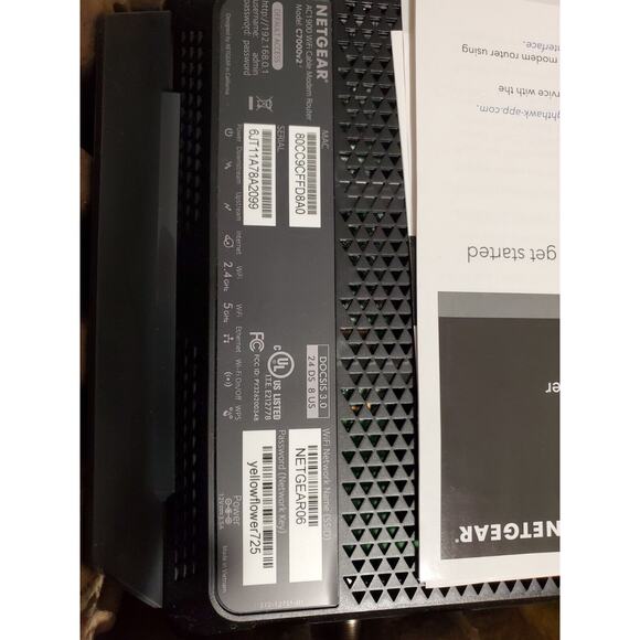 NETGEAR C7000 Nighthawk AC1900 WiFi Cable Modem Router DOCSIS 3.0 - Picture 5 of 5